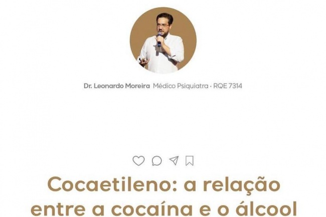 Cocaetileno: A relacão entre a cocaína e o álcool